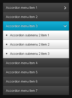 Screenshot of dark and blue version